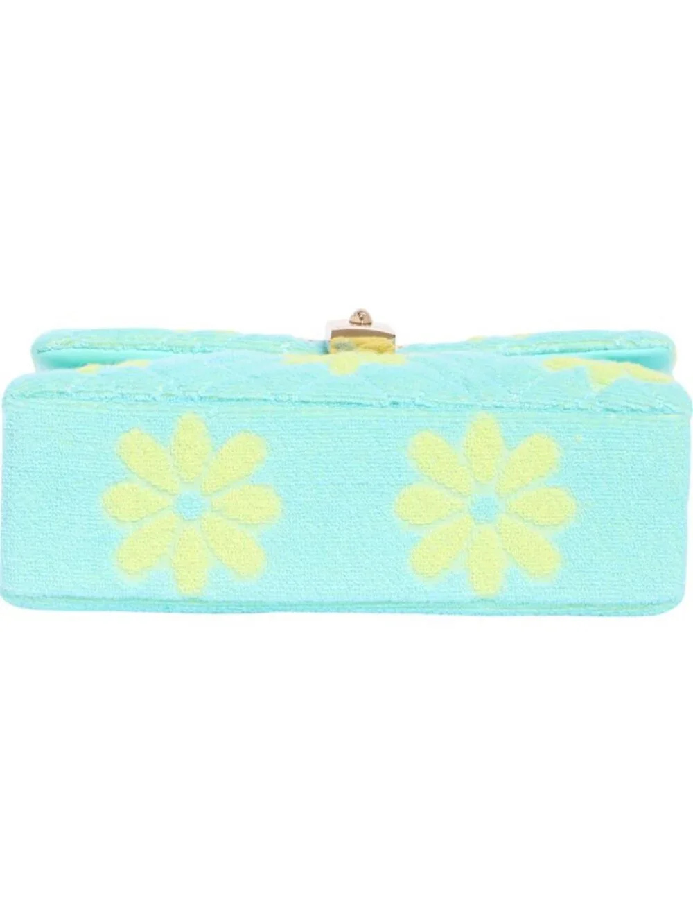 Kurt Geiger Mini Brixton Crossbody Blue & Yellow Floral Chain Strap NWT - Picture 5 of 9